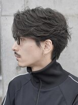 フィフス 大分(fifth)&nbsp;大分フェザーパーマメンズカットラウンドマッシュセンターパート
