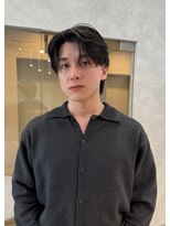 ジーナ オム 札幌(Zina Homme)&nbsp;リバースセンターパート＊韓国風＊コンマヘア＊Zina Homme札幌