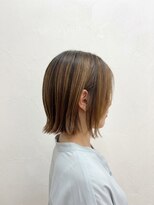 モップス 金沢文庫店(MOPS)&nbsp;切りっぱなしボブ「ブリーチ/ハイライト/髪質改善/金沢文庫駅」