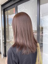 ガレリアエレガンテ 尾張旭店(GALLARIA Elegante)&nbsp;やわらかピンクブラウンのロング