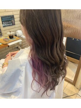 ハピネスフィール 宇治店(Happiness FEEL) インナーカラー×パープル【happinessFEEL浦】