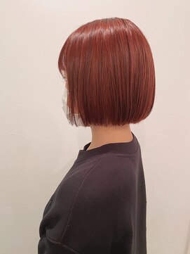 モップス 能見台店(MOPS) オータムピンク×ぷっつりボブ/ピンクカラー