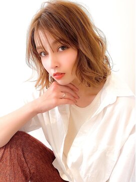 アグ ヘアー ナナ 刈谷店(Agu hair nana) 《Agu hair》大人フェミニンゆるカールボブ