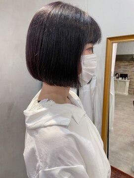 アリー 原宿 表参道(ALLY) 【ALLY 濱田】ミニボブ × 地毛風カラー 20代/30代/40代