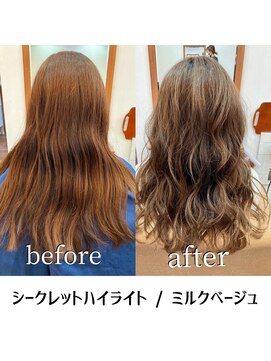 フィックス ヘアー(FIX hair) シークレットハイライト/ベージュ