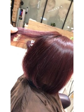 アース 長崎時津店(HAIR&MAKE EARTH) ワインレッドカラー