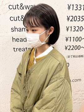 モリオ フロム ロンドン サッポロファクトリー店(morio FROM LONDON) 【morio】札幌ボブ　かわいい丸みのぱつっとボブ