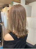 外ハネボブ ブロンドベージュ 艶髪 美髪 レイヤーカット 20代