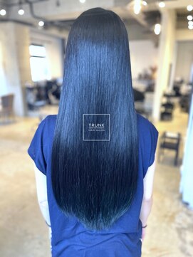 トランク(TRUNK) 【LONG×地毛グラデーショングリーン】