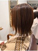 20代30代40代ぱっつん外ハネストレート【髪質改善/百合ヶ丘】