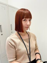 ジーナ セントラル銀座(Zina) ダブルカラー*ミニボブ*マンダリンブラウン【ZinaCENTRAL】