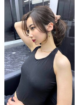 ランズ(LANDS) 顔周りレイヤーカット 【韓国ヘア 大阪 梅田】