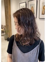 シアン 矢場町店(CYAN.)&nbsp;ミディアムパーマ×デジタルパーマ×大人ウェーブ