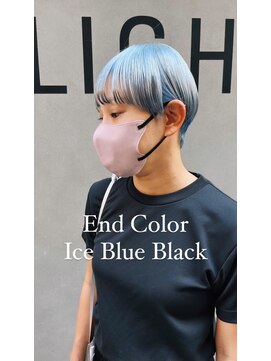 マージュ ギンザ(marju GINZA) エンドカラーアイスブルーブラック