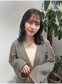 #ミディアムパーマ　＃ゆるふわカール
