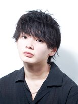 アルファ 新宿(alpha)&nbsp;サーフカール/ 刈り上げセンターパート/ブルーブラック[新宿駅]