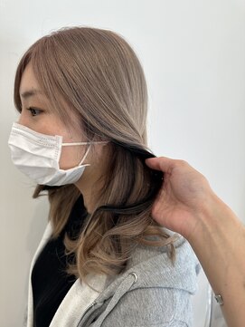 アース 二俣川店(HAIR&MAKE EARTH) シアーベージュ×ブラックインナー