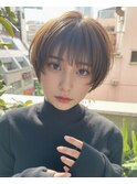 ちびレイヤーショート#池袋#縮毛矯正#韓国式髪質改善