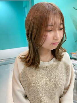 ユー イケブクロ(u Ikebukuro) ミルクティーベージュ/ベージュ/ダブルカラー/ブリーチ/20代