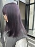 【発色＆色持ち】透明感カラー＋TOKIOトリートメント　￥13,900