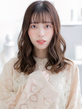 カバーヘア 上尾西口店(COVER HAIR) 大人可愛いフェザーバング小顔ゆるふわミディc6上尾20代30代40代