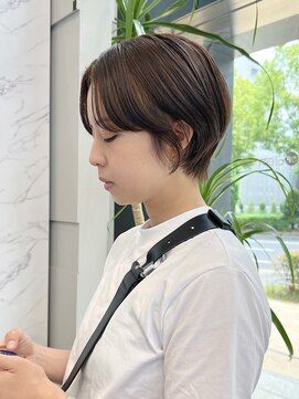 クリアーオブヘアー 一社店(clear OF HAIR) オレンジブラウンショート / momoka