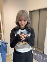 アヴァンスアンス 広島袋町店(AVANCE.ens)&nbsp;ホワイトグレー × ブラック