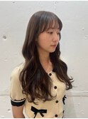 シースルーマッシュミルクティーベージュメルティ―カラー