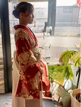 《宇都宮》成人式着付け募集中！卒業式も好評です◎ヘアセット～メイクまでトータルビューティーサロン☆