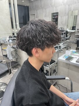 刈り上げマッシュ×ツイストスパイラルパーマ