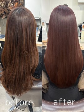 ベルム(Belme) 美髪艶感20代30代40代◎透明感艶髪ピンクベージュロング/用賀