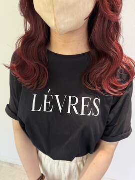 デバイス バイ フレイムス 越谷(DEVICE by Frames) 越谷】ブリーチなし赤髪レッドカラー