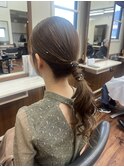 上品に大人可愛いヘアアレンジ