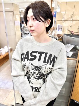 モリオ フロム ロンドン サッポロファクトリー店(morio FROM LONDON) morio/長めハンサムマッシュショート/札幌ショート/ショートボブ