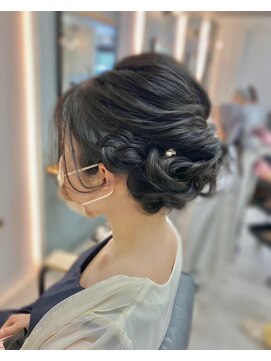 ギルド 清瀬店(GUILD) 上品編み込みシニヨンヘア
