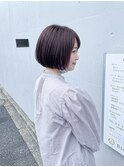 ◎透明感ラベンダーカラー×小顔レイヤー大人可愛い