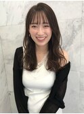 前髪に慣れてない方にもおすすめ！束感☆シースルーバング