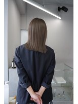ヌード(nude)&nbsp;ツヤ感ミディアム｜ブリーチなし髪質改善カラー