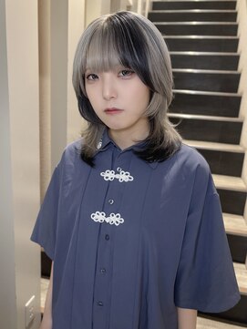 ニューヨークニューヨーク 三宮店(NYNY) ミディアムレイヤー/ウルフレイヤー/デザインカラー