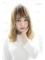 サロンドミルク 原宿(salon de MiLK)&nbsp;【salon de MiLK 原宿】トランスペアレントベージュ×ロブ