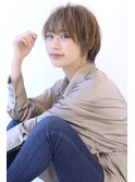 イメチェンローライトフォギーベージュ小顔ワンサイドショート