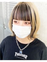 ガルボ ヘアー(garbo hair) #インナーカラー#デザインカラー#下村カラー#ボブ