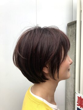 ミル(MILE.) ニュアンスマッシュ◆フェザーバング/キャラメルベージュ