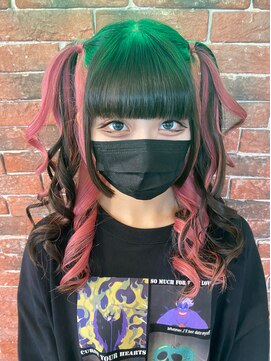 アルク(A.R.K) 地雷系ピンクハーフカラー