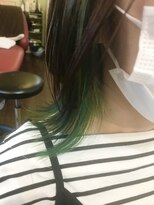 ヒッピーヘアー(Hippie Hair)&nbsp;インナー　グリーン