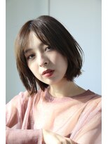 エクリボンヌ(equri bonne)&nbsp;水素カラー×外はねボブ