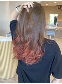 【毛先カラー】ケアブリーチで髪の傷みを軽減！