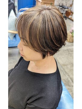 カタチバイアンジュ 長町南店(katachi byAnge) 【katachi 】白髪ぼかしハイライトカラー