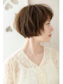 顔周りレイヤーカット小顔マッシュルームヘアZ戸田公園30代40代