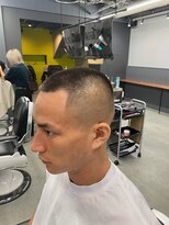 クフィア メンズヘアー カンポ 天王寺店(CUFFIA MEN'SHAIR CAMPO)&nbsp;バズカット/ニュアンスパーマスペインカールダークアッシュ